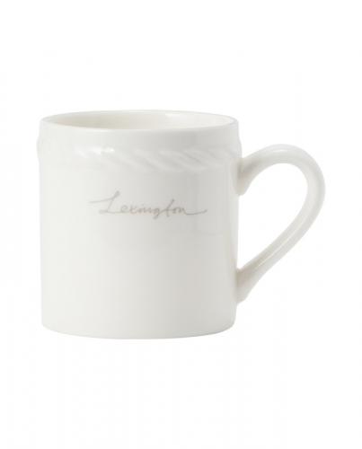 Preview: Lexington Porcelain Espresso Mug White Beige