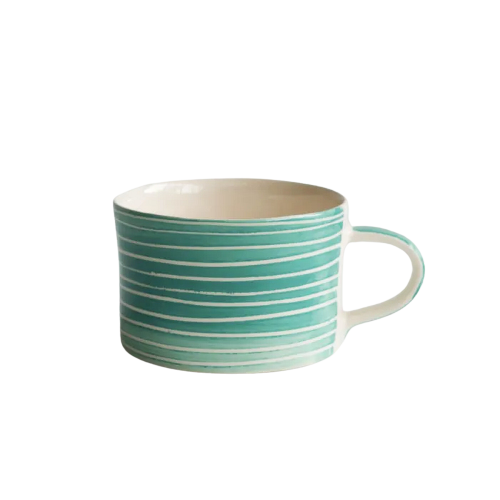Musango Mugs Sgraffito Mint
