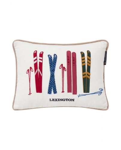 Lexington Kissenbezug Skis and Poles Organic Cotton Velvet