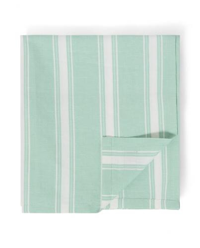 Preview: Lexington Tischdecke Striped Linen/Cotton green, white