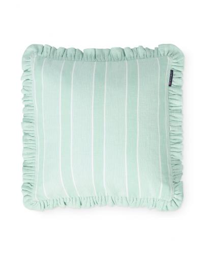 Lexington Striped Leinen Cotton Frill Kissenhülle
