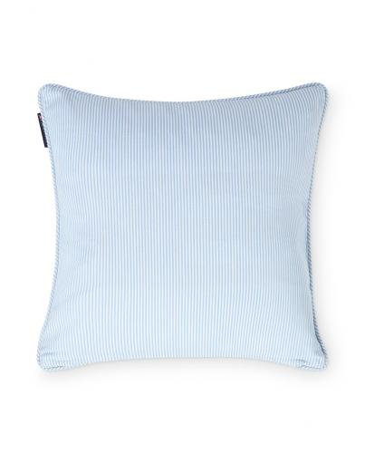 Preview: Lexington Blue/White Striped Organic Cotton Kissenhülle