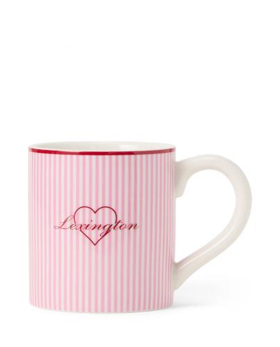 Lexington Stoneware Mug Pink,White