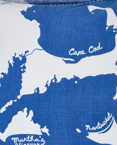 Preview: Lexington Map Printed Organic Cotton Kissenbezug