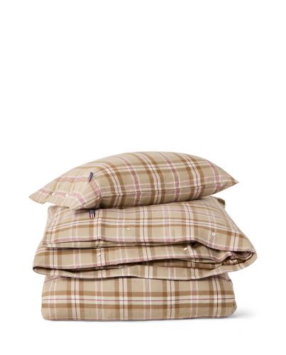 Lexington Bettwäsche Checked Cotton Flannel Fudge