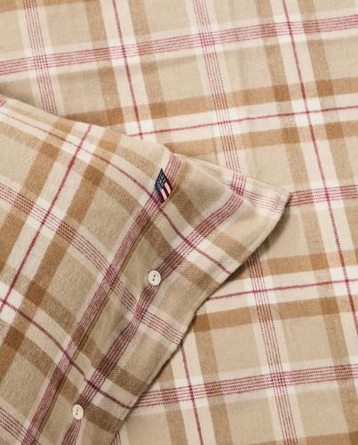 Preview: Lexington Bettwäsche Checked Cotton Flannel Fudge