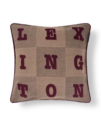 Lexington Kissenbezug Letter Patch Tweed Organic 