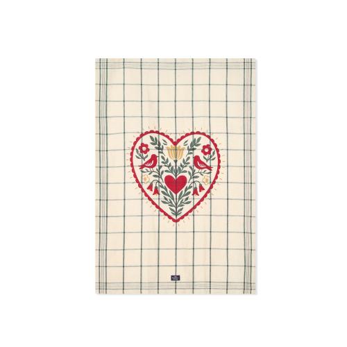 Lexington Küchentuch, Lexington Heart, Lexington Geschirrtuch, Lexington Küche, Küchentuch Herz, Geschirrtuch Herzmotiv, Küchentuch Leinen, Geschirrtuch Leinen Baumwolle, Leinen Küchentuch, Halbleinen Geschirrtuch,