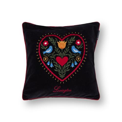 Lexington Kissenbezug, Lexington Heart Kissen, Lexington Velvet, Kissenbezug Herz, Kissenhülle Herzmotiv, Samt Kissenbezug, Samtkissen, Velvet Kissenhülle, Kissenbezug Bio-Baumwolle, Organic Cotton Kissen, nachhaltige Kissenhülle,