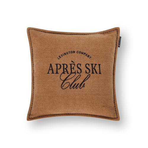 Skihütte Deko, Dekokissen Winter, Sofakissen Winter, Landhaus Kissen, Geschenk Skifahrer, Wichtelgeschenk, Geschenkidee Weihnachten
