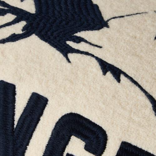 Preview: Lexington Mountains, Lexington Logo Kissen, Lexington Wolle, Lexington Winter, Kissen 50x30, Dekokissen 50x30, rechteckiges Kissen, Wollkissen, Kissen Wollmix, Kissen Bergmotiv, Berge Kissen, Winterkissen