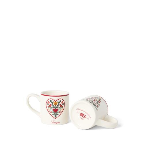 Glühweinbecher klein, Kakaobecher, Dessertbecher, Steinzeug Becher, Weihnachtsgeschirr, Tassen Set Weihnachten, Geschenk für Paare, Wichtelgeschenk, Geschenkidee Weihnachten, Landhaus Weihnachtsdeko