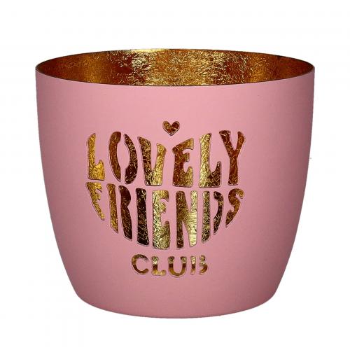 Gift Company Madras Lovely friends club, rosa, gold