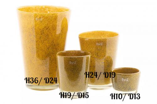 DutZ Conic Vase Bubbles Gold Topa, Groeßen