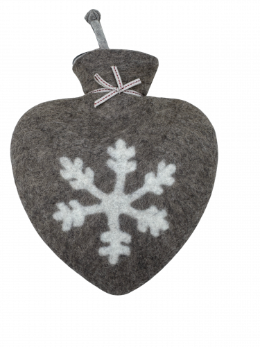Dorothee Lehnen Herzwärmflasche Schneeflocke, cashmere
