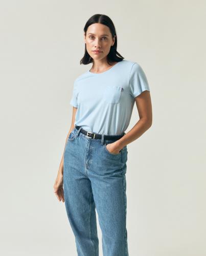 Lexington Cotton Modal Blend Classic Tee Light Blue