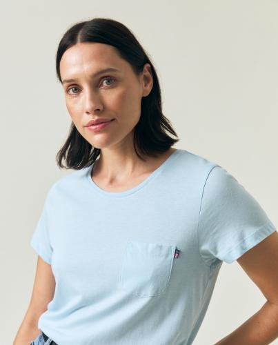 Lexington Cotton Modal Blend Classic Tee Light Blue