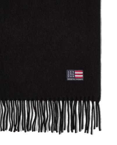 Preview: Lexington Recycled Wool Blend Scarf Black