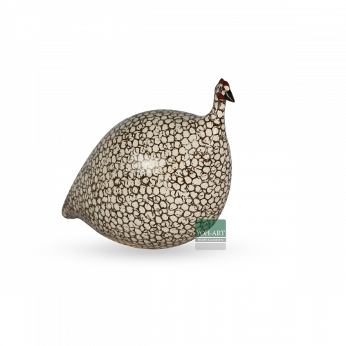 Perlhuhn gesprenkelt schwarz klein
