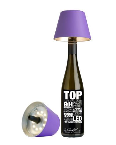 sompex Akku Leuchte Top Flaschenaufsatz Flieder, hell, freundlich, Fruehling