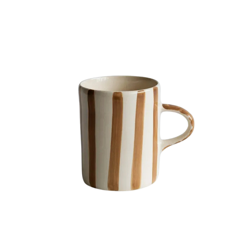 Musango Demi Mug Candy Stripe Latte