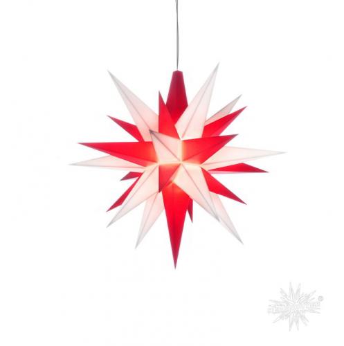 Herrnhuter LED Sternenkette A1s klein für den Innen und Aussenbereich Rot Weiss