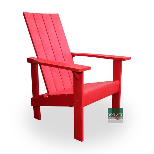 Adirondack Chair Coast Set aus Kanada in Red