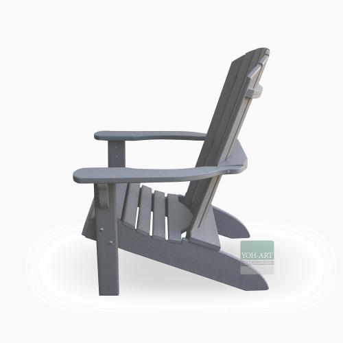 Adirondack Chair USA Classic Dark Gray, Seite, schick
