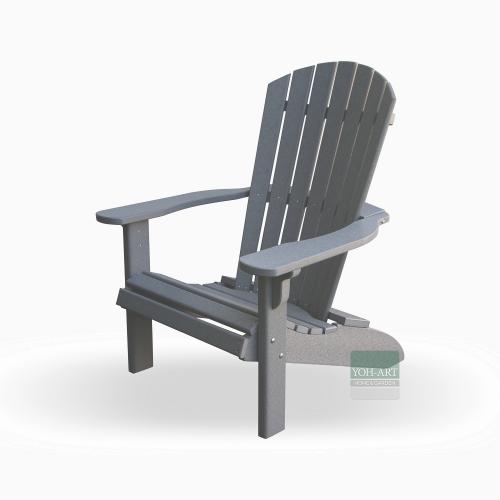 Adirondack Chair USA Classic Dark Gray, Trendsetter