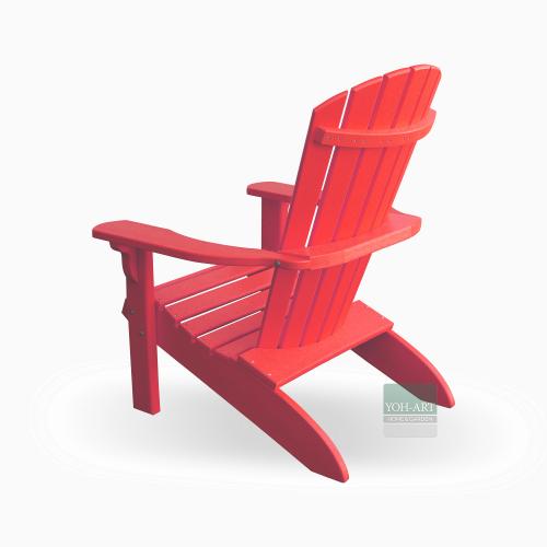Adirondack Chair USA rot seitlich hinten links