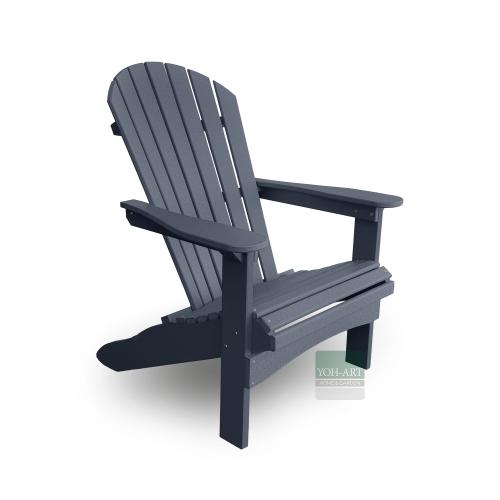 Adirondack Chair USA Classic Relax Dark Grey Seitenansicht rechts – moderner Adirondack Gartenstuhl