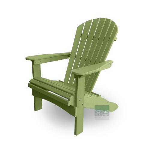 Adirondack Chair USA Classic Relax Kiwi Seitenansicht links – ergonomischer Adirondack Gartenstuhl