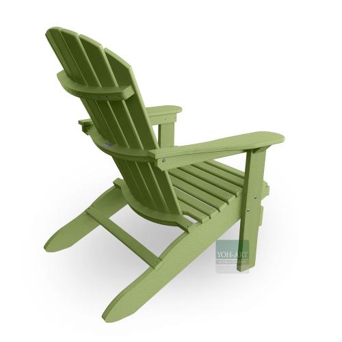 Adirondack Chair USA Classic Relax Kiwi Rückansicht rechts – langlebiger Outdoor Gartenstuhl