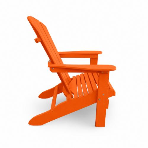 USA Classic Relax Adirondack Chair Orange – langlebiger Kunststoff-Gartenstuhl mit klassischem amerikanischem Design.