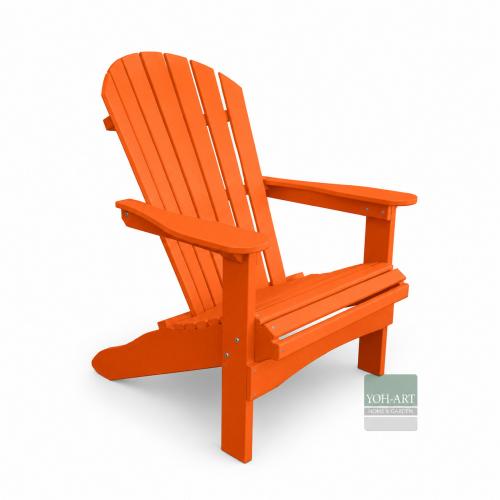 Exklusiver Adirondack Chair Orange für Garten und Terrasse – UV-beständiger Premium-Loungesessel von YOH-ART Home & Garden.