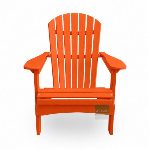 Moderner Adirondack Gartenstuhl USA Classic Relax Orange – hochwertiger Relaxsessel für stilvolle Outdoor-Wohnbereiche.