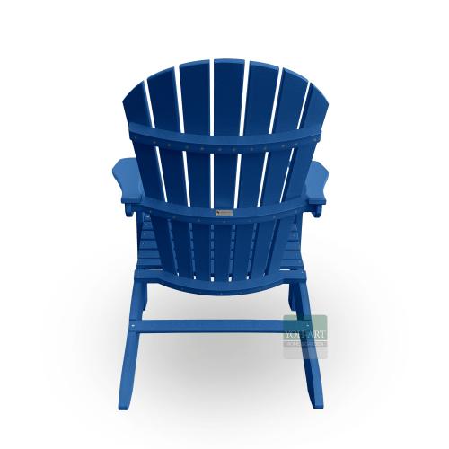 Preview: Ergonomischer Adirondack Chair USA Classic Relax Pacific Blue mit Holzoptik
