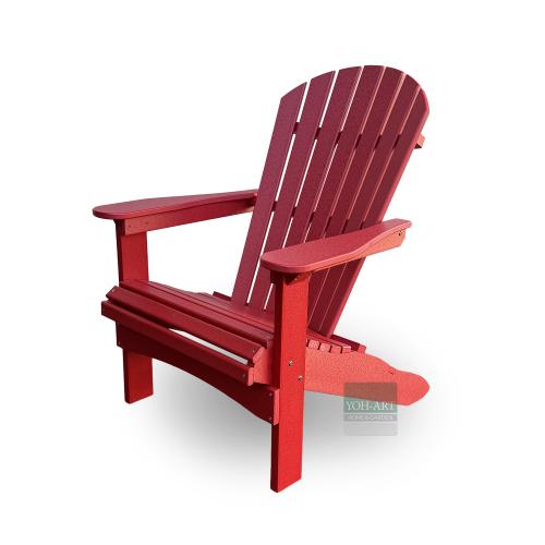 Adirondack Chair USA Classic Relax Red Seitenansicht links Gartenstuhl