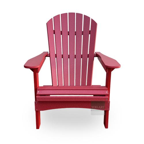 Adirondack Chair USA Classic Relax Red Vorderansicht komfortabler Gartenstuhl