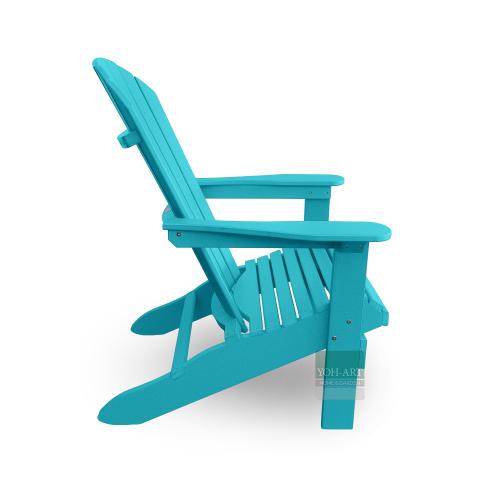 Adirondack Chair USA Classic Relax Türkis rechte Seitenansicht – ergonomischer Gartenstuhl