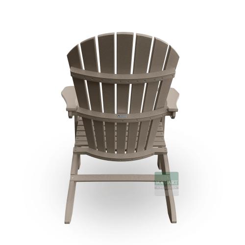 Adirondack Chair USA Classic Relax Weatherwood Rückansicht – wetterfester Adirondack Outdoorstuhl