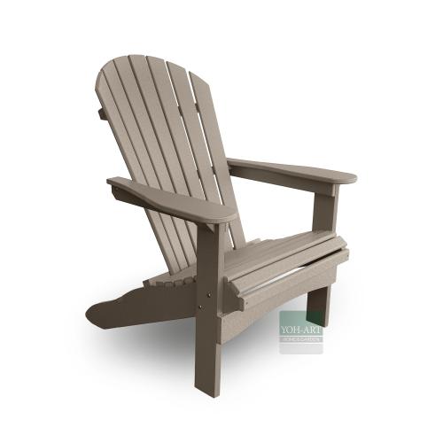 Adirondack Chair USA Classic Relax Weatherwood Seitenansicht rechts – moderner Adirondack Chair