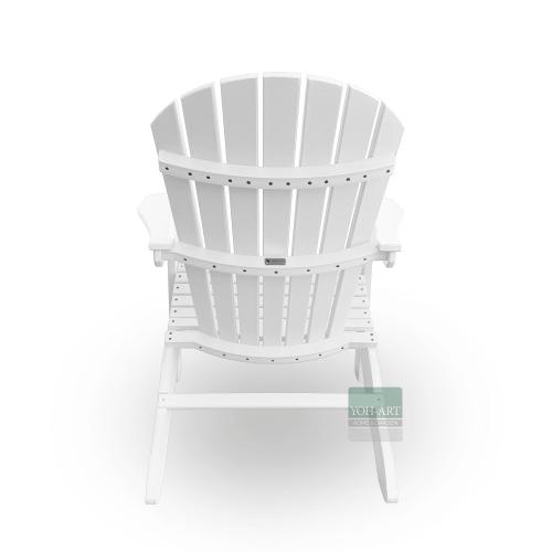 Adirondack Chair USA Classic Relax White Rückansicht – wetterfester Adirondack Gartenstuhl