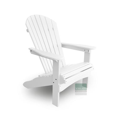 Adirondack Chair USA Classic Relax White Seitenansicht rechts – moderner Adirondack Gartenstuhl