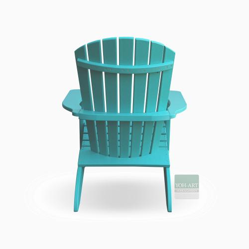 Adirondack Chair USA Classic Turquoise, Rueckseite