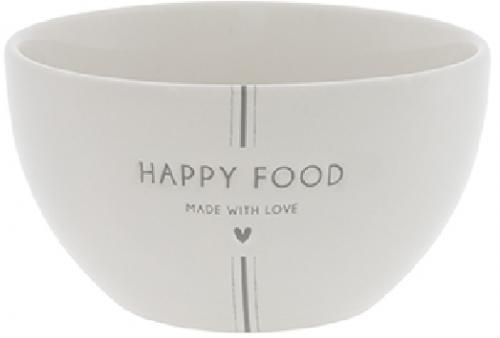 Bastion Collection Schüssel Happy Food White Grey Schuessel Schoen weiß elegant Kekse Suppe Müsli schick