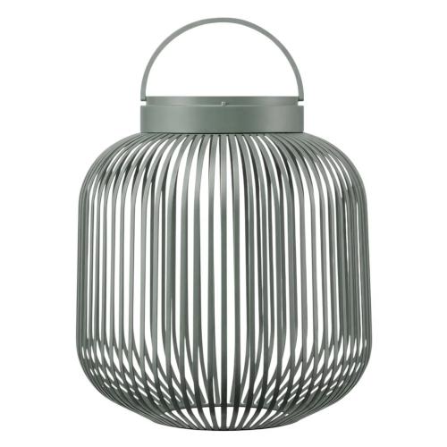 blomus LITO Agave Green M mobile LED-Leuchte in Agavengrün mit filigranem Metallstreben