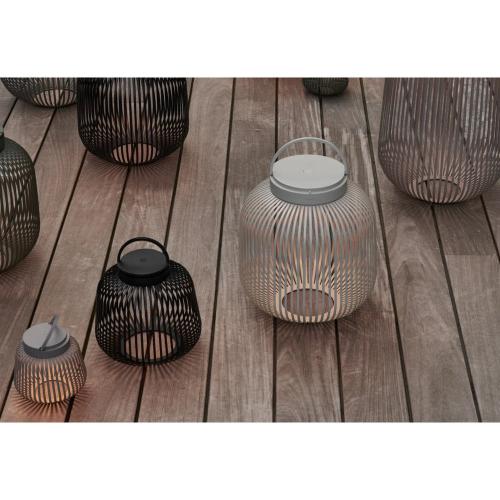 Kabellose blomus LITO LED-Lampe XS in Schwarz als stimmungsvolle Tischbeleuchtung