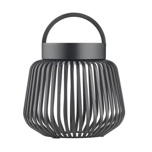 blomus LITO Black XS mobile LED-Leuchte in Schwarz mit filigranem Metallstreben-Design