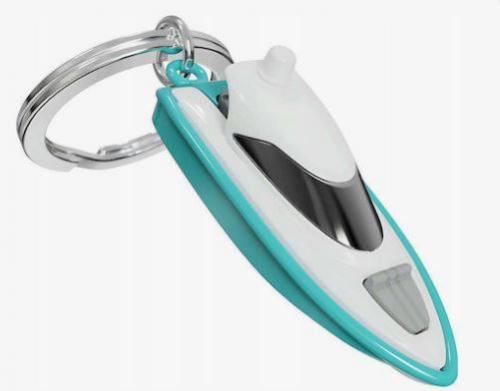 Metallschlüsselanhänger Speedboot